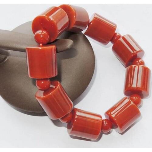 Free delivery of Natural sichuan south Red Agate Bracelet Fashion Bracelet DIY accessories
