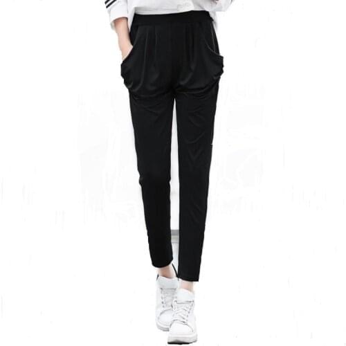 ENLU Women's Trousers Harem Pants