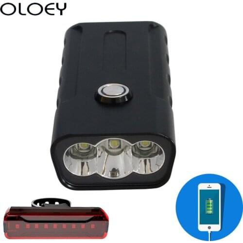 Usb Charging Glare T6 5200mAh Night Riding Bicycle Light Mountain Bike Bicycle Light Riding Headlights Headlights Riding Equipme