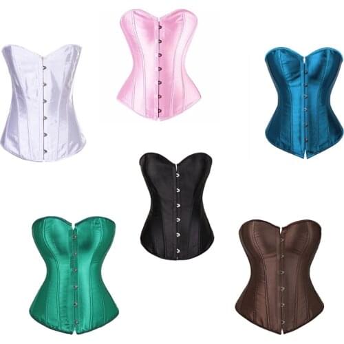 Corsets Bustiers Floral Tops For Women Vintage Sexy Corsets Gothic Simple Style Overbust Lingerie Corselet Overbust R7RF