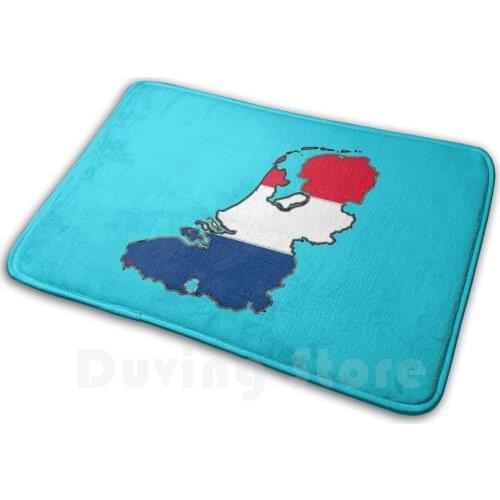 Netherlands Map With Dutch Flag Mat Rug Carpet Anti-Slip Floor Mats Bedroom Havocgirl Flag Germany Netherlands Belgium Holland