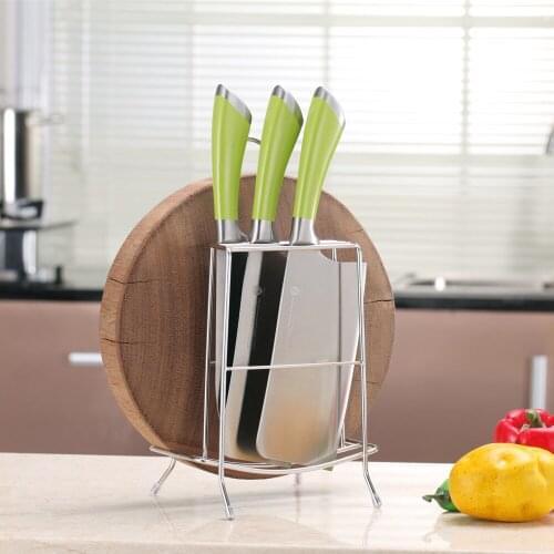 Multi-functional Storage Rack Stainless Steel Storage Organizer Tool Kitchen Cutting Board Holder Pot Cover Knife Storage Rack