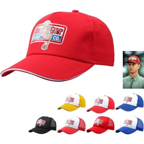 Men Women 1994 Bubba Gump Shrimp CO. Baseball Hat Forrest Gump Costume Cosplay Adjustable Snapback Cap Summer Hats