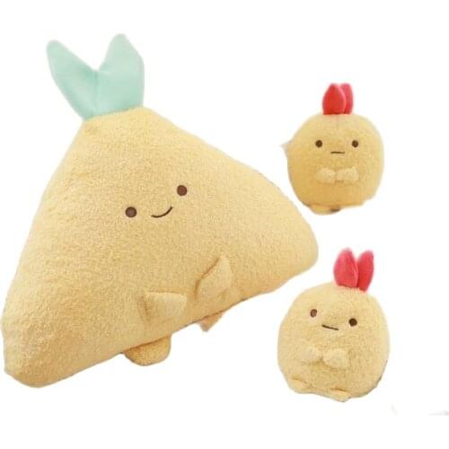 New Plush Toy Stuffed Doll Cute Cartoon San-X Sumikko Gurashi Pendant Shrimp Long Body Tempura Pillow Cushion Christmas Present
