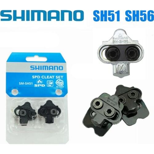 Shimano SPD SM SH51 SH56 Stollen MTB Bike Release Multi-Release Pedal Stollen w/Cleat Mutter Platten Float berg Paar CLEAT set