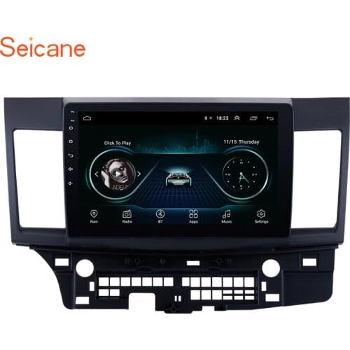 Seicane 10.1 Inch 2 Din Android 9.1 Car Radio For Mitsubishi Lancer-ex 2008 2009 2010-2015 Bluetooth Wifi 3G Multimedia Player