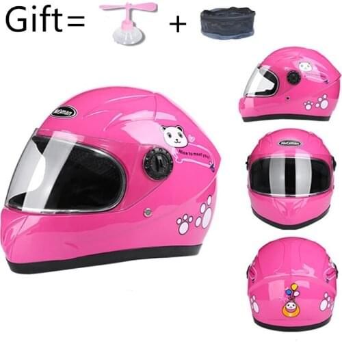 Full Face Helmet Motorcycle Casco Moto Modular and Safety Casque Moto Enfant Enduro Child Protective Visor Mouth Nose for Kids
