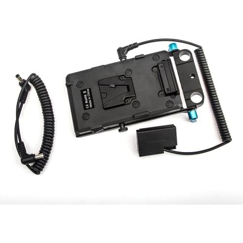 FOTGA Power Supply Systerm V Mount Plate Battery Adapter Couple with LP-E17 for Broadcast SLR HD camera