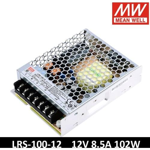 Mean Well LRS-100-12 85-264VAC TO DC 12V 8.5A 102W Single Output Switching Power Supply Meanwell Led Driver