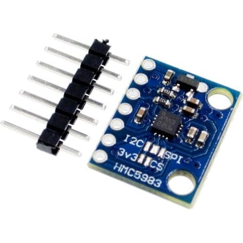 1PCS GY-282 HMC5983 Replace HMC5883L High-precision High-sensitivity Temperature Compensation Triaxial Compass IIC SPI Module