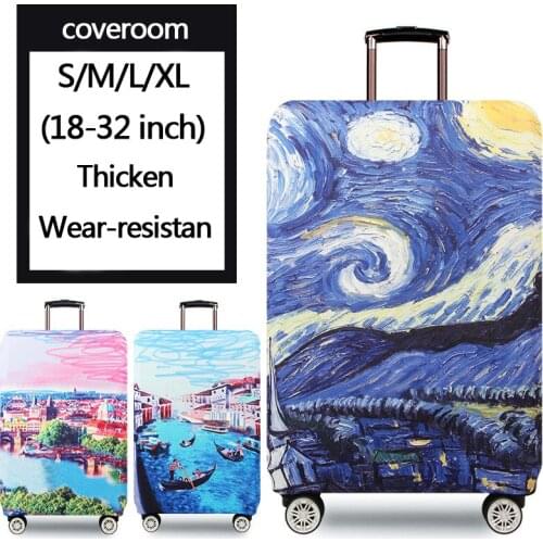 Luggage protective cover trolley case cover travel dust-proof elastic cover bag 18-32 inch thick wear-resistant durable durable