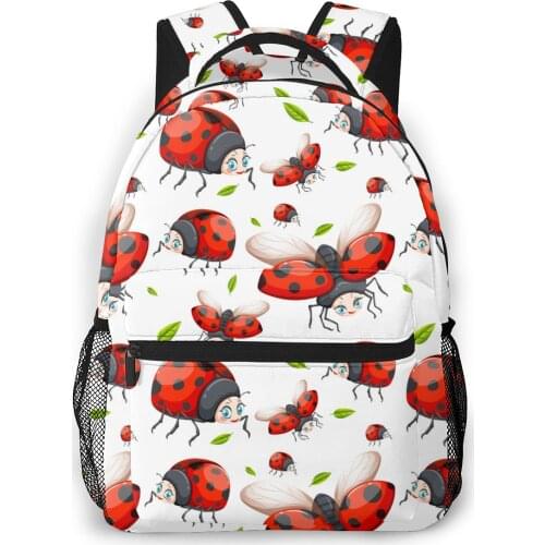 Backpack Women Shoulder Bag For Teenage Girls Ladybug Bagpack Female Ladies School Backpack