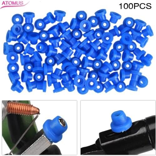 100pcs Tattoo Needle Rubber Grommets Nipples Black "T" Type Needle Pads Tattoo Machine Accessory For Tattoo Machine Parts