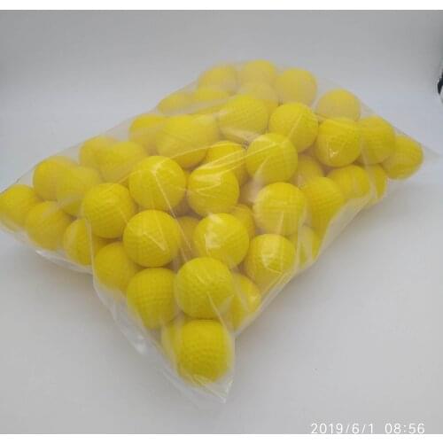 100PCS Sponge light weight Plastic Golf Ball indoor Sports Soft Elastic foam Golf Balls Golf Practice Training Balls