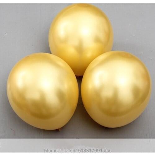 12inch thicken 2.8g golden balloon latex round balloon birthday wedding party supplies 100pcs/lot free shipping