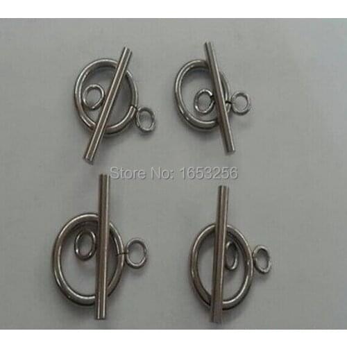 30 sets in bulk Toggle Clasp Set Stainless steel making Jewelry finding DIY