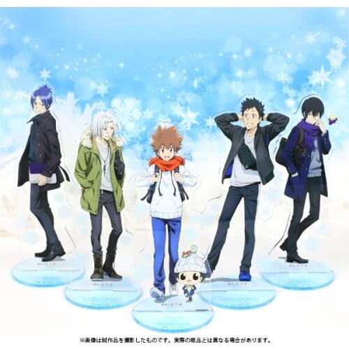 Anime Katekyo Hitman Reborn! Winter Clothes Series Acrylic Desktop Stand Figure Model Ranbo Sawada Tsunayoshi Gokudera Hayato