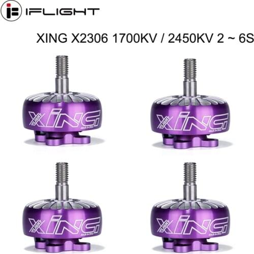 IFlight XING X2306 2306 1700KV / 2450KV 2 ~ 6S FPV unibell NextGen Brushless motor with 4mm titanium alloy shaft for FPV drone