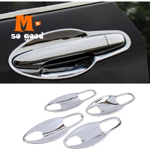 For Honda CRV CR-V 2012 13 14 15 2016 Car Door Handle Bowl Protect Trim Sticker Cover ABS Chrome Exterior Accessories 8pcs