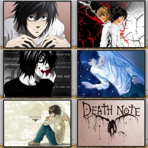 Art Anime Death Note Picture Canvas Painting Mosaic Posters and Canvas Prints for Living Room/Bedroom Decoration