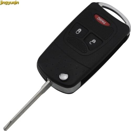 Jingyuqin for Chrysler For Jeep For Dodge Ram 1500 Caliber Nitro Ram 2500 Ram 3500 3 Buttons Car Key Shell Car Styling FOB