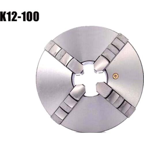 K12-100 4 jaw chuck/100MM manual lathe chuck/4-Jaw Self-centering Chuck Self Centering Lathe Milling Chuck