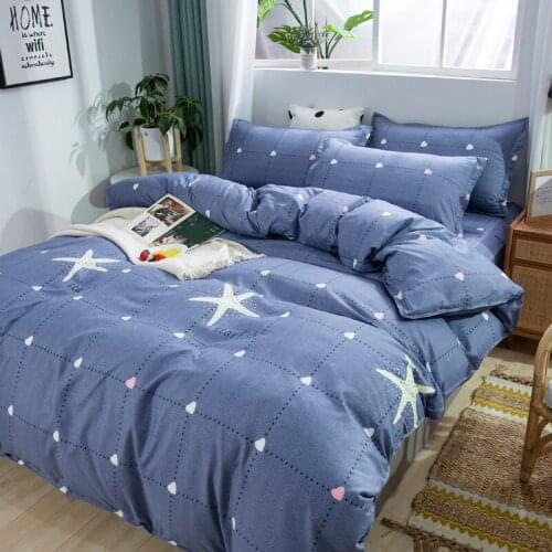 Classic Grid Bedding Set Quilt Cover Pillowcase Duvet Cover Sets Gray King Queen Double Single Full Size Bed Linens Home Textile