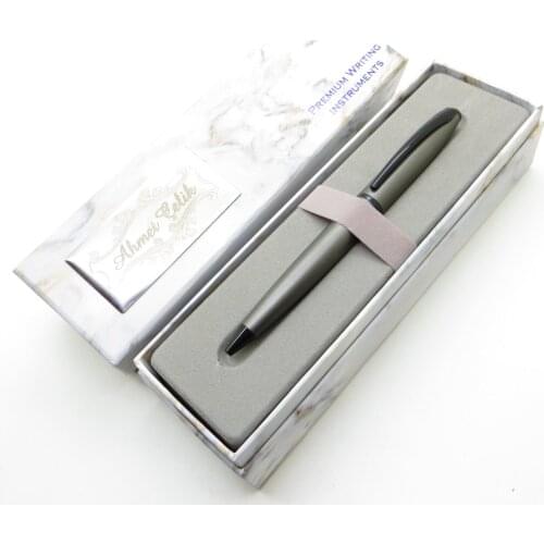 Wings Marble T84 Smoked Black Ballpoint Pen | İsme Special Pen | Gift Pen