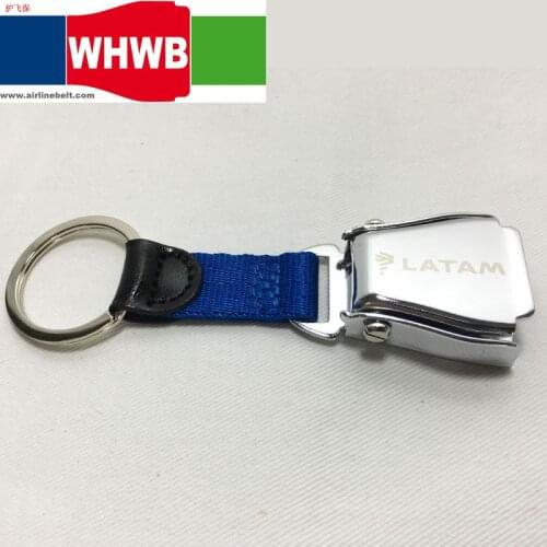 LATAM Airlines Group S.A. Airplane seat belt buckle keychains gift keyring airman lover TAM LAN Airlines S.A. key chains