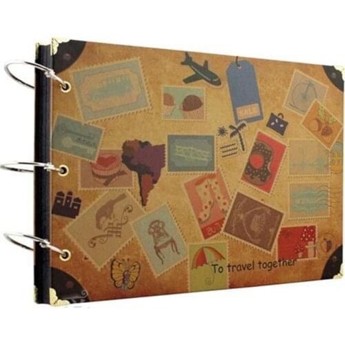 DIY Photo Albums Scrapbooking Album Handmade cover frames set cover album sleeves paper Family Memory Travel Theme Albums