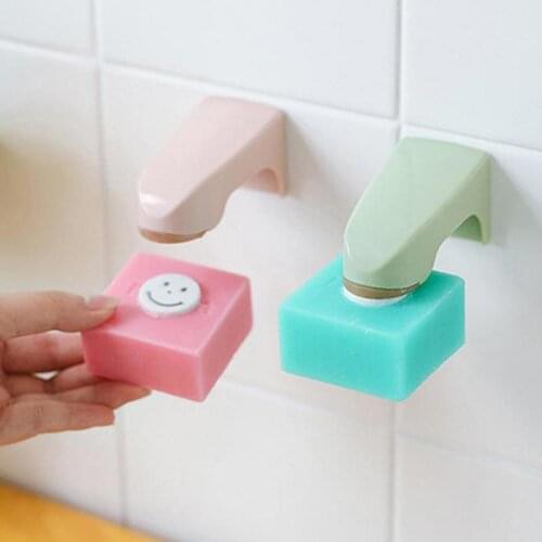 Portable Magnetic Soap Holder Dispenser with Magnet Hanger Punch-free Shower Adhesive Wall Rack Kitchen Bathroom Storage Tools
