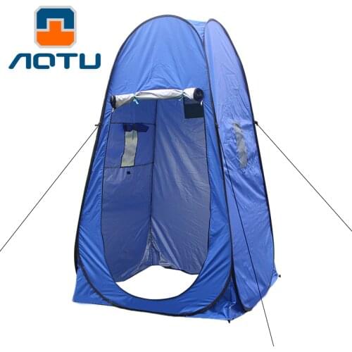Portable Privacy Shower Toilet Camping Pop Up Tent Camouflage/UV function outdoor dressing tent/photography tent green & blue