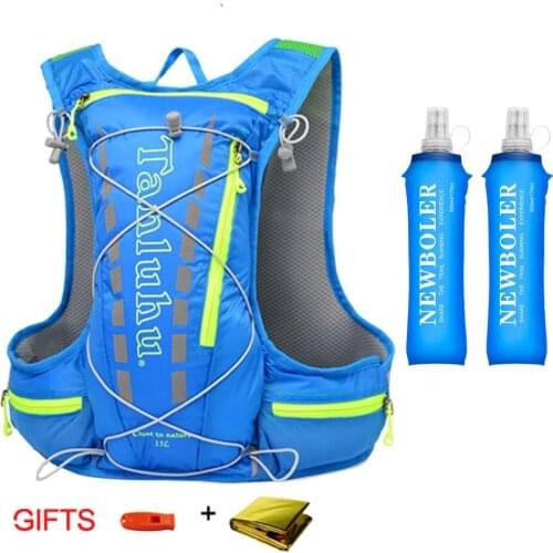 Running Hydration Vest Backpack 15L Outdoor Trail Running Marathon Lightweight Cycling Hiking Climbing Outdoor Sport Bag Pack XL