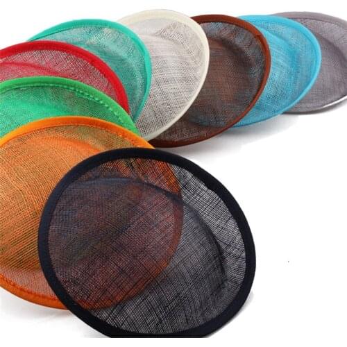 Sinamay Base Fascinator 20 CM DIY Hair Accessories Church Millinery Material Handmade DIY Party Headwear For Women Wedding Party