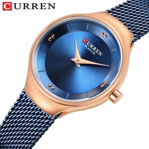 Ultra Thin Watch Women 2020 Luxury Brand Elegant Curren Blue Ladies Watches Waterproof Small Dial Female Clock Relogio Feminino