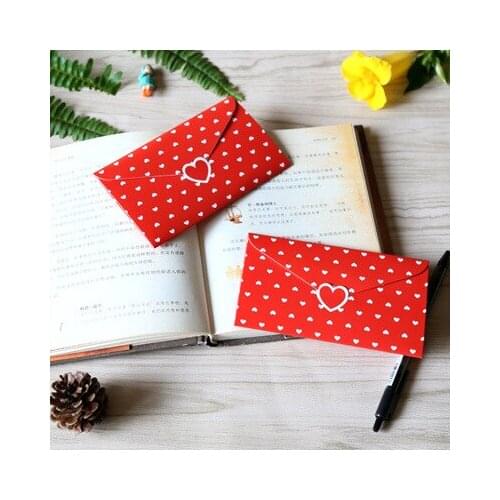 1pcs Love Mini Letter Vintage Letterhead Envelope Greeting Card Message Card/2 Pieces