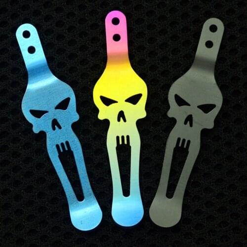 1 PC Top Quality TC4 Titanium Alloy Pocket Knife Back Clip Waist Clips For Rick Hinderer XM18 XM24 ZT Design Knife DIY Parts