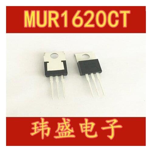 10pcs MUR1620CT 16A 200V TO220 U1620G