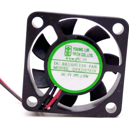 2PCS DFS300705H New 30mm fan 3007 5V ultra thin mute micro fan 30 * 30 * 7mm set top box moxibustion instrument cooling fan