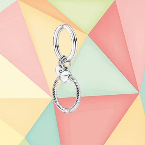 2021 New Style 925 Sterling Silver Moments Original Pendant Key Ring, Fashion Luxury Brand Jewelry Wholesale