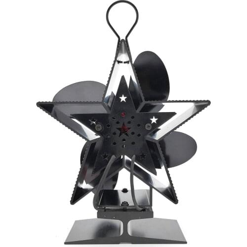 4-Blade Heat Powered Stove Fan for Wood / Log Burner/Fireplace Quiet Environmental Fan Heater Tool Efficient Heat Distribution