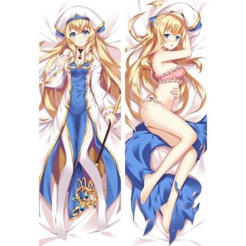 Anime Cartoon Goblin Slayer Priestess Bolster Hugging Pillow Case Pillow Cover Pillowcase Peach Skin 2 Way 811006