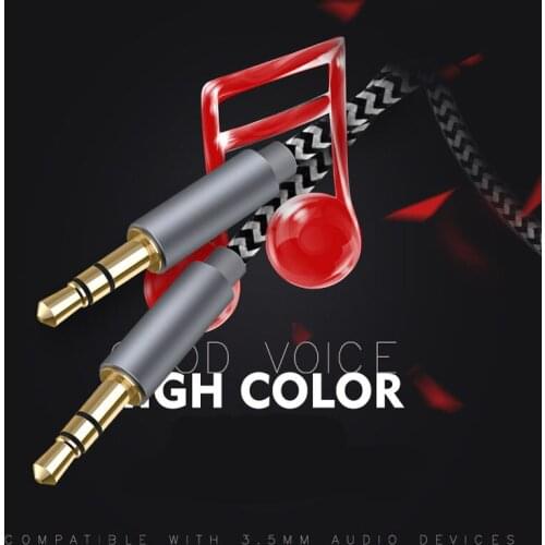 3.5 mm Jack Audio Cable 3.5mm Male to Male Stereo Auxiliary Cord for Ford Focus Fusion Escort Kuga Ecosport Fiesta Falcon EDGE/E