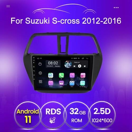 9" Car Radio Video Player For Suzuki SX4 2 S-Cross 2012 - 2016 Android Wifi BT Navigation support 1080P Video SWC FM