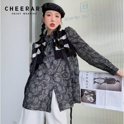 Серые блузки Cheerart China At AliExpress