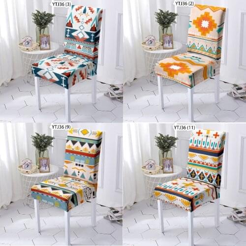 Geometric stripes chair cover cover chair office chair cover dining room decor dinner table and chairs Armchair Chair cushion