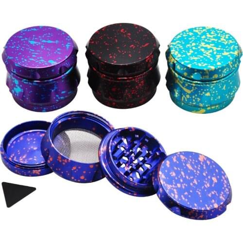 4-layer Metal Tobacco Grinder 63MM/2.48inch Aluminium Alloy Herb Weed Grinder Hand Grass Spice Crusher Smoking Accessories