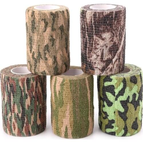 7.5cm×4.5m Camo Outdoor Hunting Shooting Tool Camouflage Stealth Tape Wrap U2JB