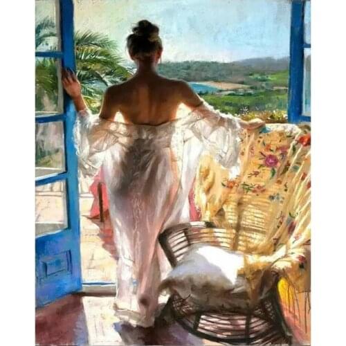 Picture By Number Woman Sex On Canvas Acrylic Paint Adults For Drawing Color Painting By Number Home Decoration Wall Art Room