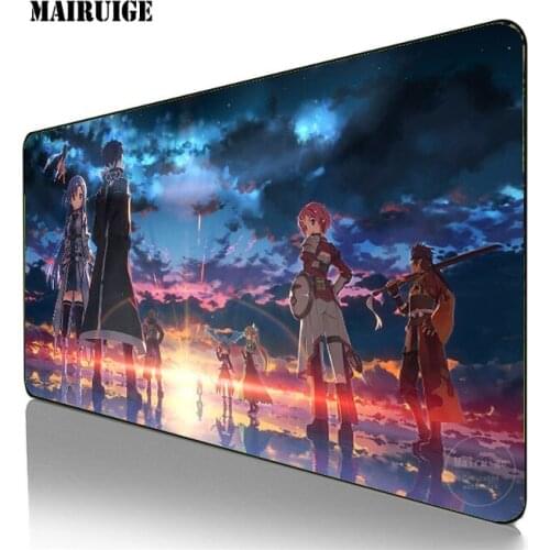 Sword Art Online Gaming Mouse Pad Large Anime Mousepad Gamer Accessories Anti-slip Natural Rubber PC Computer Keyboard DeskMat